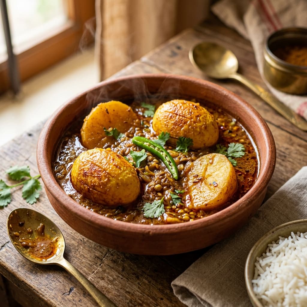 Bengali Dimer Kalia (Spicy Egg Curry)