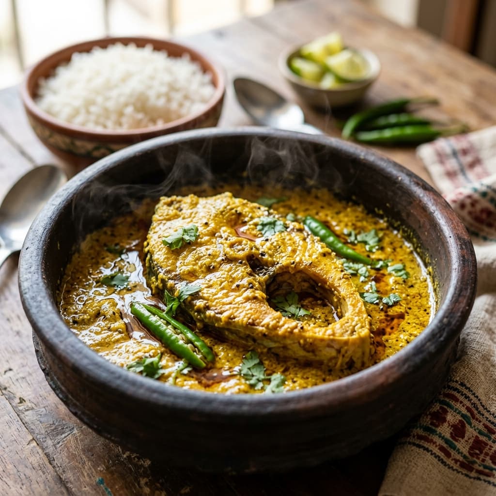 Shorshe Ilish (Mustard Hilsa)